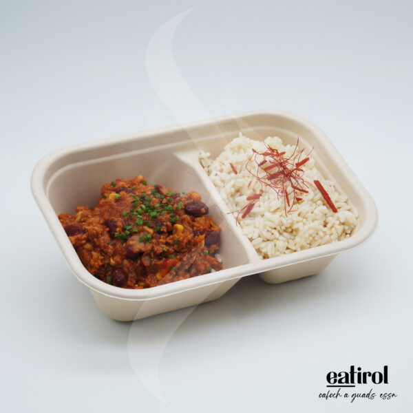 Chili sin Carne mit Reis