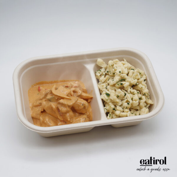 Hühnerfilet Stroganoff Art mit Spätzle