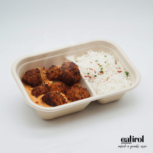 Vegane Hackbällchen in Tomatensauce