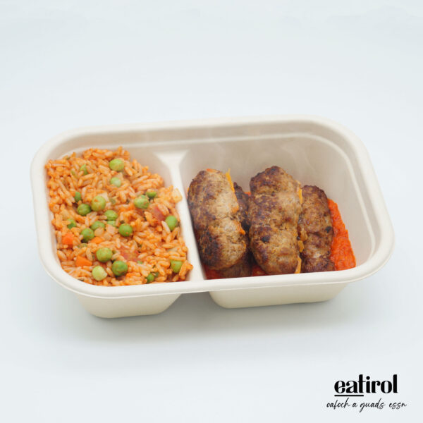 Cevapcici mit Djuvec Reis und Ajvar