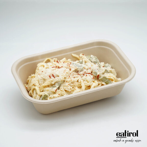 Linguine in Spargel Hollandaise Sauce