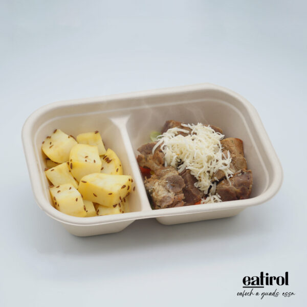 Steirisches Wurzelfleisch mit Kümmel Kartoffel